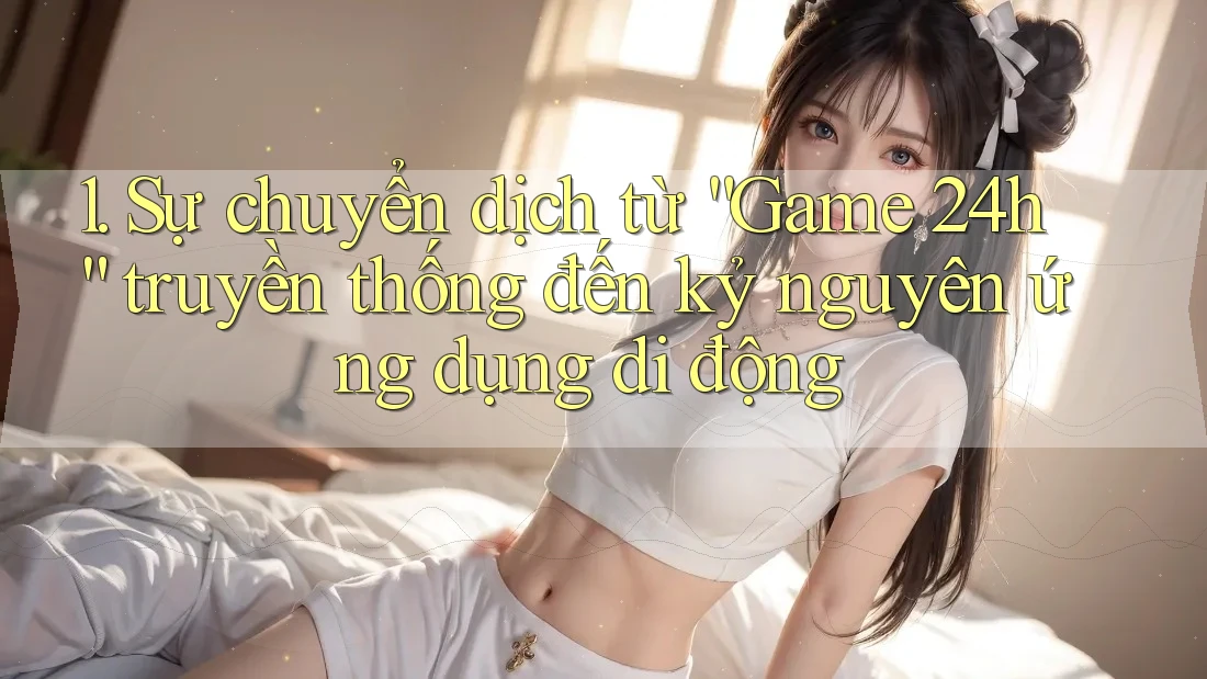 1. Sự chuyển dịch từ “Game 24h” truyền thống đến kỷ nguyên ứng dụng di động 1. Sự chuyển dịch từ “Game 24h” truyền thống đến kỷ nguyên ứng dụng di động