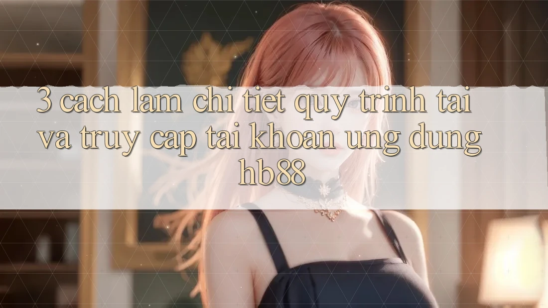 3. Cách làm Chi Tiết Quy Trình Tải Và Truy cập tài khoản Ứng Dụng HB88