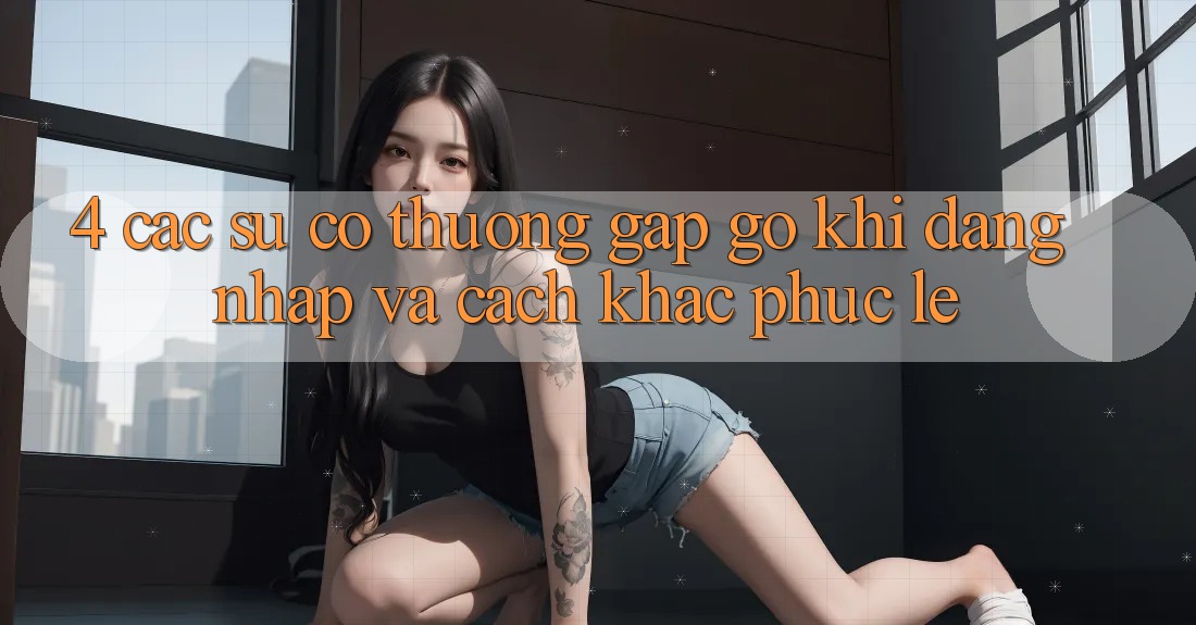 4. Các Sự Cố Thường Gặp gỡ Khi Đăng Nhập Và Cách Khắc Phục Lẹ