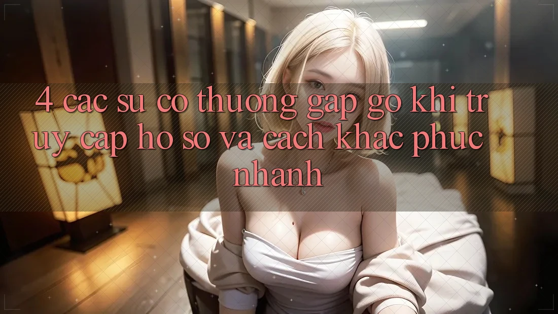 4. Các Sự Cố Thường Gặp gỡ Khi Truy cập hồ sơ Và Cách Khắc Phục Nhanh