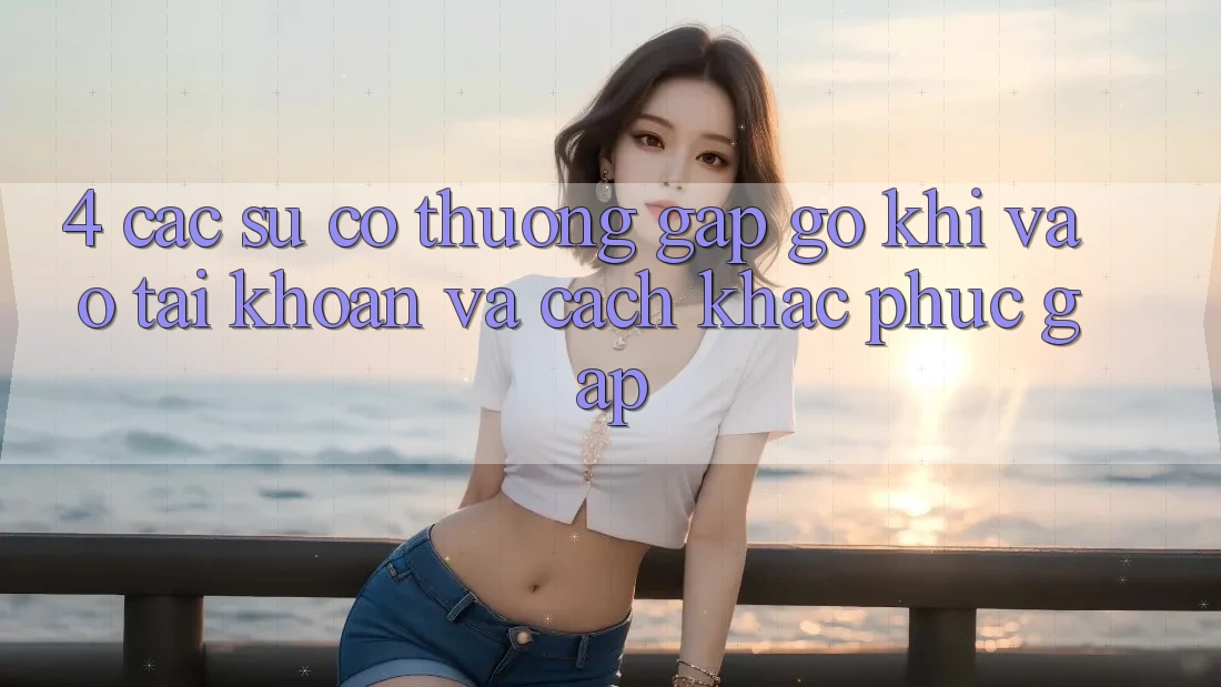 4. Các Sự Cố Thường Gặp gỡ Khi Vào tài khoản Và Cách Khắc Phục Gấp 4. Các Sự Cố Thường Gặp gỡ Khi Vào tài khoản Và Cách Khắc Phục Gấp