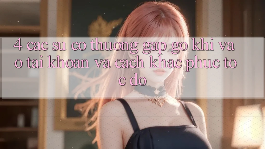 4. Các Sự Cố Thường Gặp gỡ Khi Vào tài khoản Và Cách Khắc Phục Tốc độ