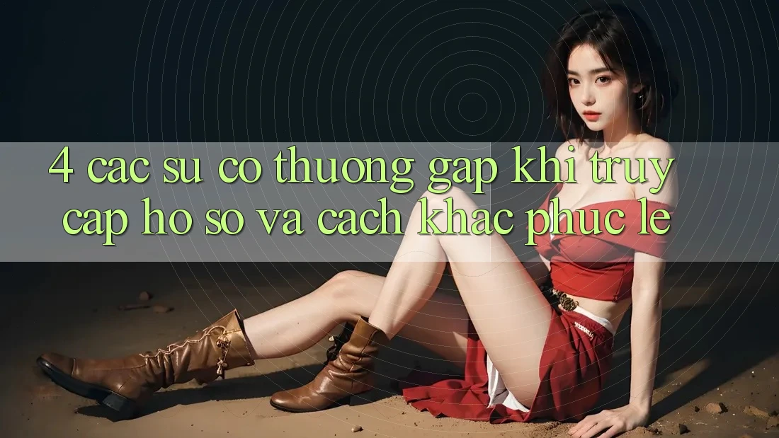4. Các Sự Cố Thường Gặp Khi Truy cập hồ sơ Và Cách Khắc Phục Lẹ