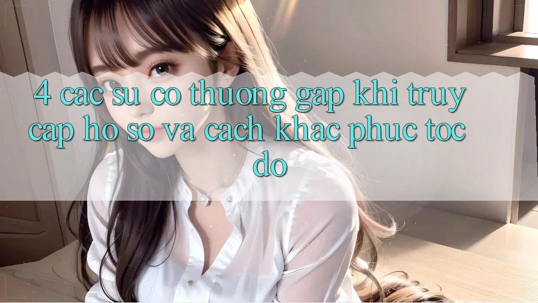 4. Các Sự Cố Thường Gặp Khi Truy cập hồ sơ Và Cách Khắc Phục Tốc độ 4. Các Sự Cố Thường Gặp Khi Truy cập hồ sơ Và Cách Khắc Phục Tốc độ