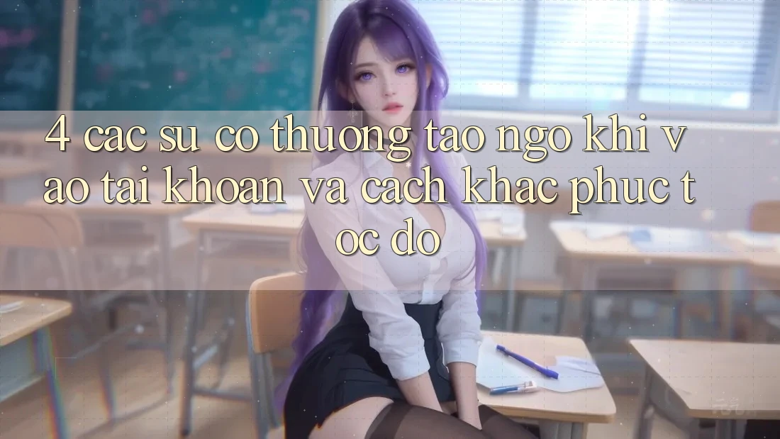 4. Các Sự Cố Thường Tao ngộ Khi Vào tài khoản Và Cách Khắc Phục Tốc độ