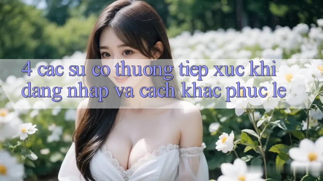 4. Các Sự Cố Thường Tiếp xúc Khi Đăng Nhập Và Cách Khắc Phục Lẹ