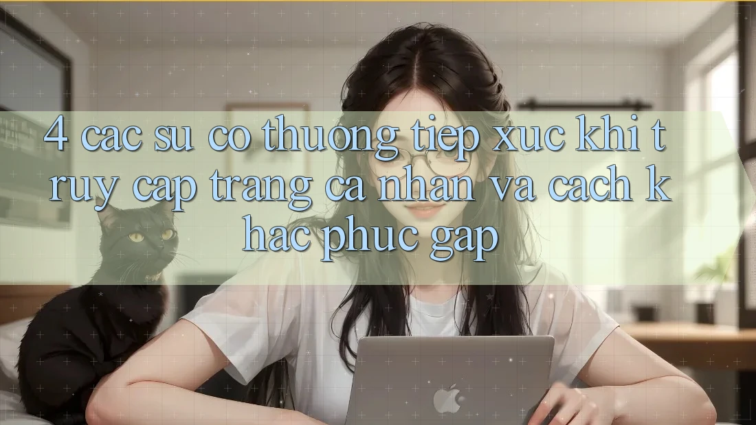 4. Các Sự Cố Thường Tiếp xúc Khi Truy cập trang cá nhân Và Cách Khắc Phục Gấp