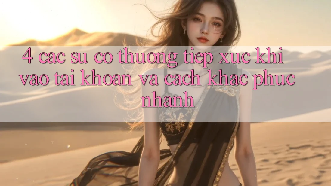 4. Các Sự Cố Thường Tiếp xúc Khi Vào tài khoản Và Cách Khắc Phục Nhanh 4. Các Sự Cố Thường Tiếp xúc Khi Vào tài khoản Và Cách Khắc Phục Nhanh