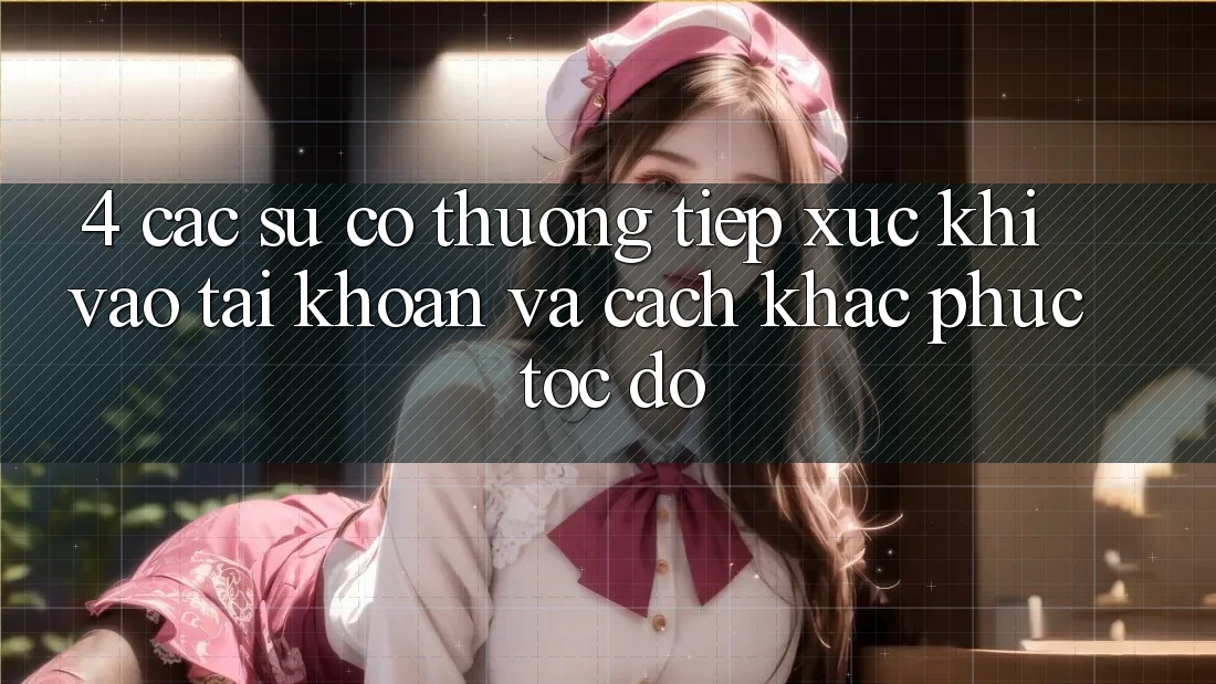 4. Các Sự Cố Thường Tiếp xúc Khi Vào tài khoản Và Cách Khắc Phục Tốc độ 4. Các Sự Cố Thường Tiếp xúc Khi Vào tài khoản Và Cách Khắc Phục Tốc độ