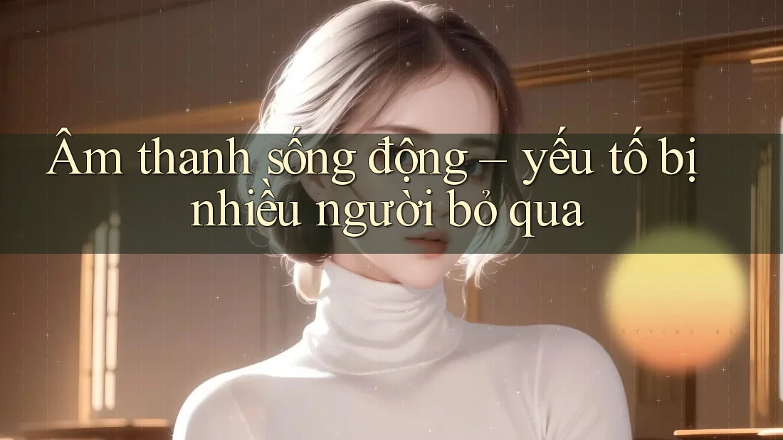 Âm thanh sống động – yếu tố bị nhiều người bỏ qua