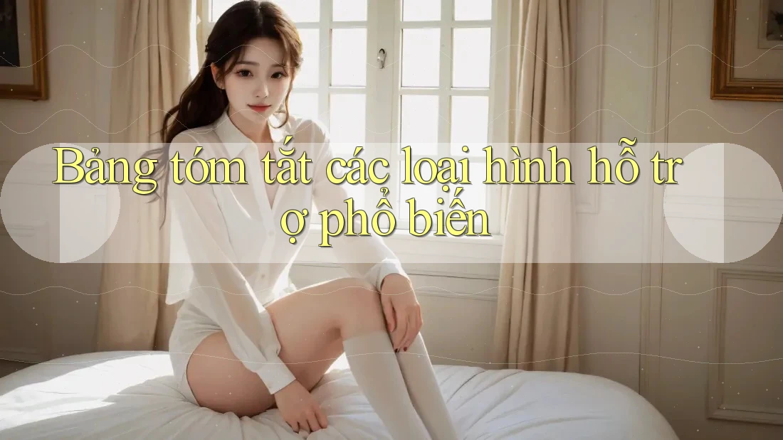 Bảng tóm tắt các loại hình hỗ trợ phổ biến Bảng tóm tắt các loại hình hỗ trợ phổ biến