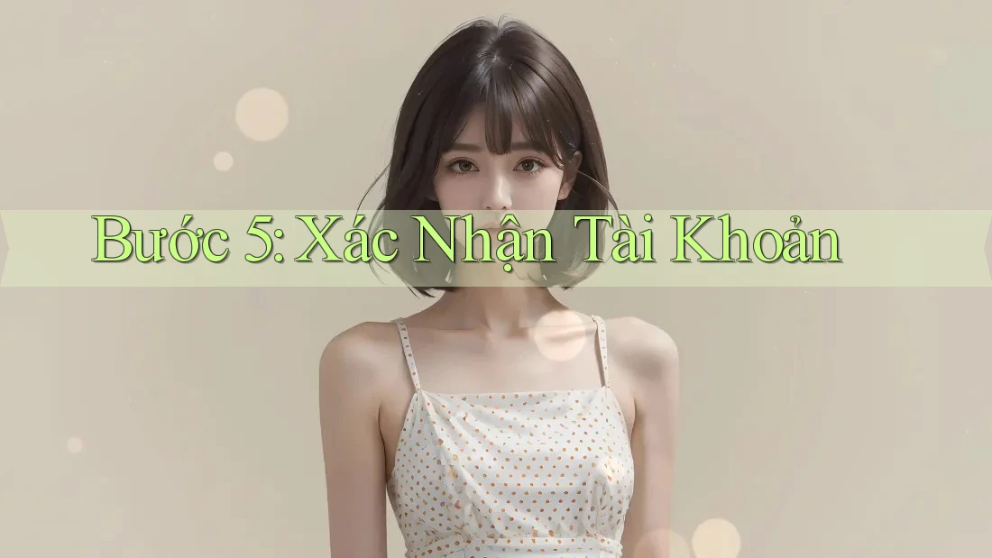 Bước 5: Xác Nhận Tài Khoản Bước 5: Xác Nhận Tài Khoản