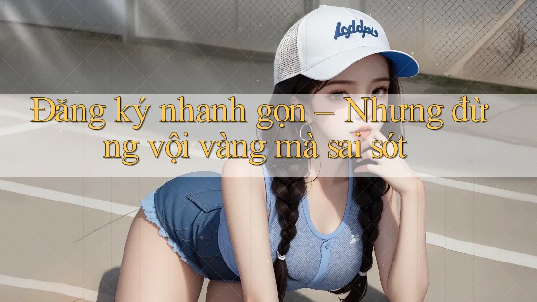 Đăng ký nhanh gọn – Nhưng đừng vội vàng mà sai sót Đăng ký nhanh gọn – Nhưng đừng vội vàng mà sai sót