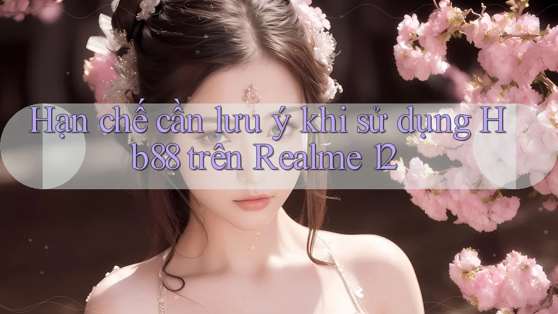 Hạn chế cần lưu ý khi sử dụng Hb88 trên Realme 12 Hạn chế cần lưu ý khi sử dụng Hb88 trên Realme 12
