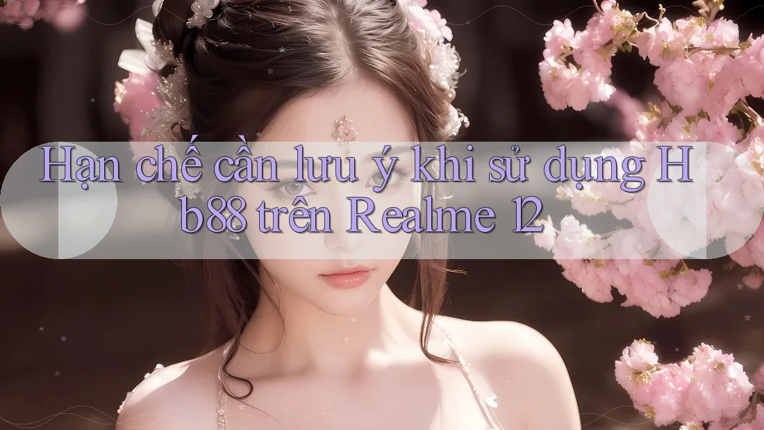 Hạn chế cần lưu ý khi sử dụng Hb88 trên Realme 12
