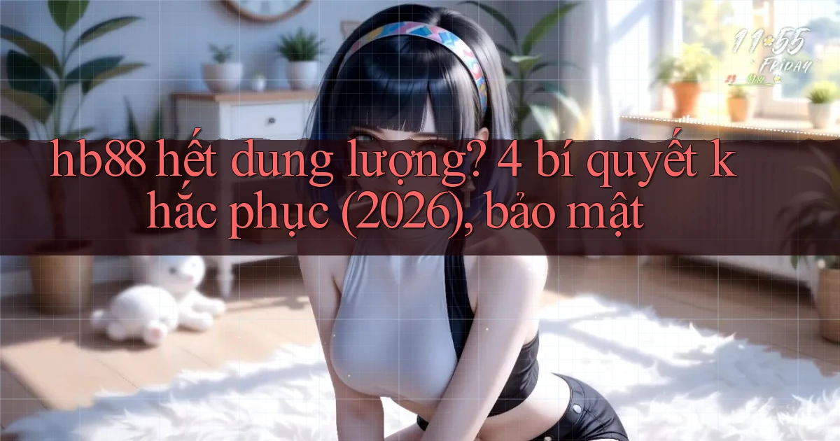 hb88 hết dung lượng 4 bí quyết khắc phục (2026), bảo mật