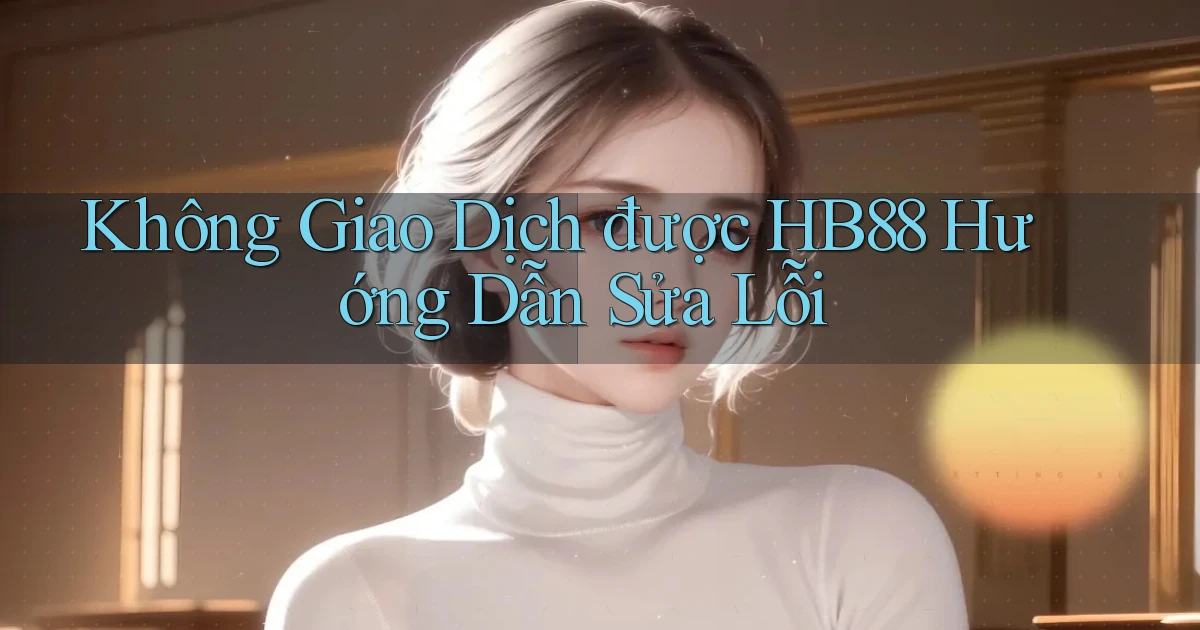 không giao dịch được hb88 hướng dẫn sửa lỗi