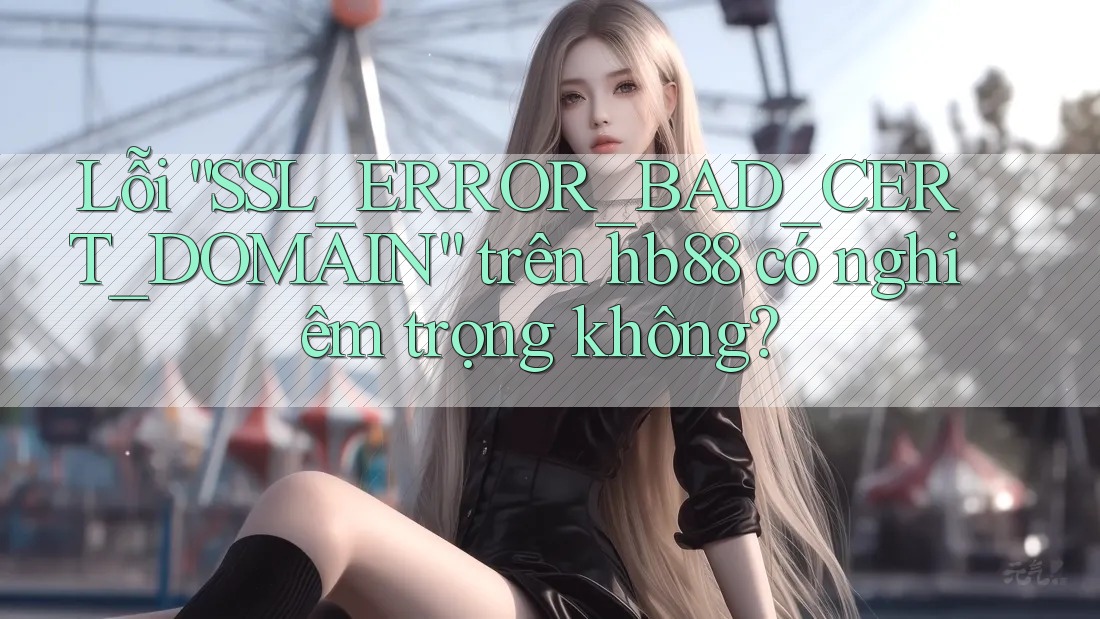 Lỗi “SSL_ERROR_BAD_CERT_DOMAIN” trên hb88 có nghiêm trọng không? Lỗi “SSL_ERROR_BAD_CERT_DOMAIN” trên hb88 có nghiêm trọng không?