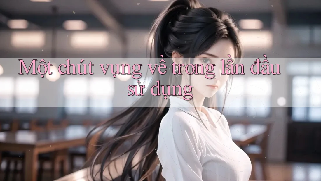 Một chút vụng về trong lần đầu sử dụng