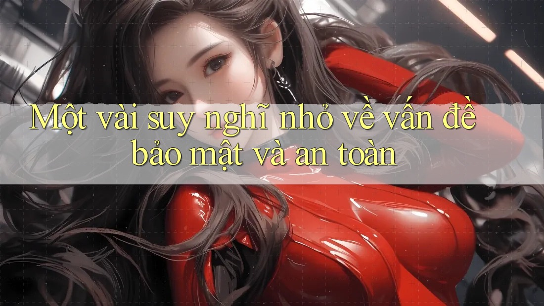 Một vài suy nghĩ nhỏ về vấn đề bảo mật và an toàn