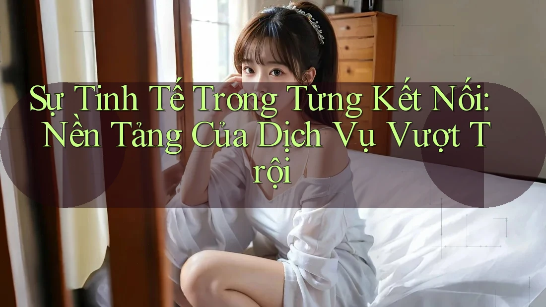 Sự Tinh Tế Trong Từng Kết Nối: Nền Tảng Của Dịch Vụ Vượt Trội Sự Tinh Tế Trong Từng Kết Nối: Nền Tảng Của Dịch Vụ Vượt Trội