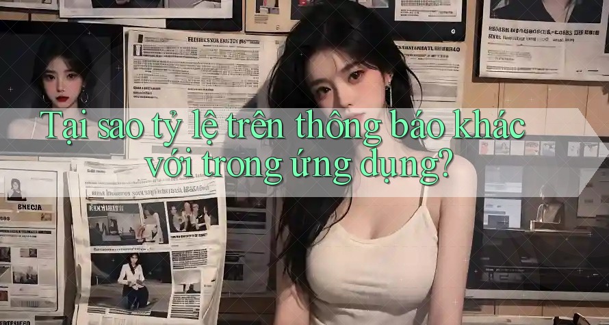 Tại sao tỷ lệ trên thông báo khác với trong ứng dụng? Tại sao tỷ lệ trên thông báo khác với trong ứng dụng?