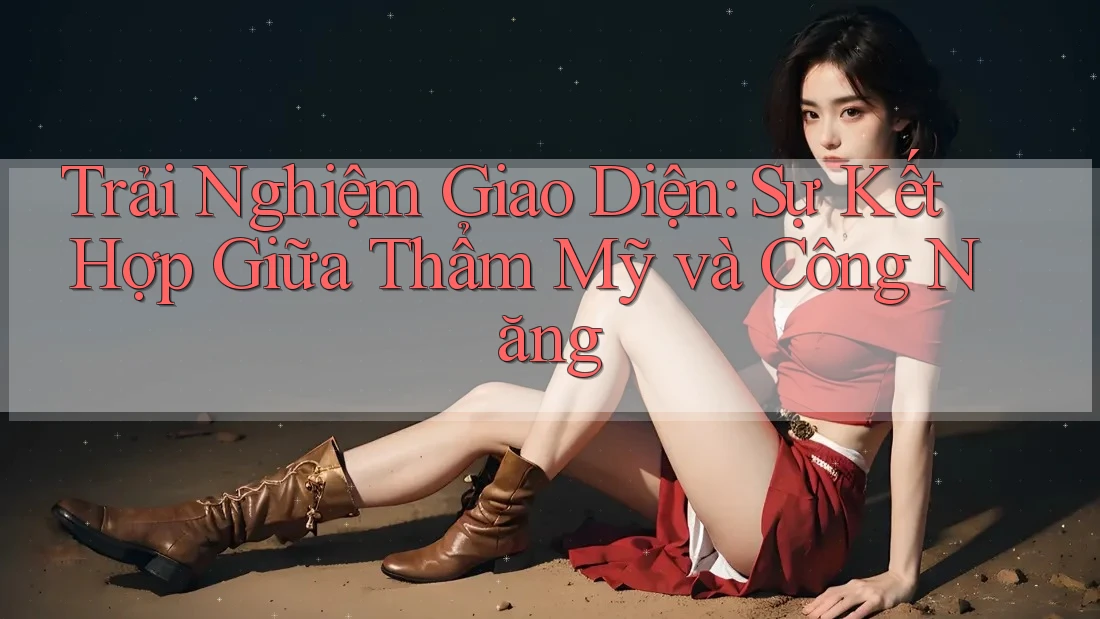 Trải Nghiệm Giao Diện: Sự Kết Hợp Giữa Thẩm Mỹ và Công Năng