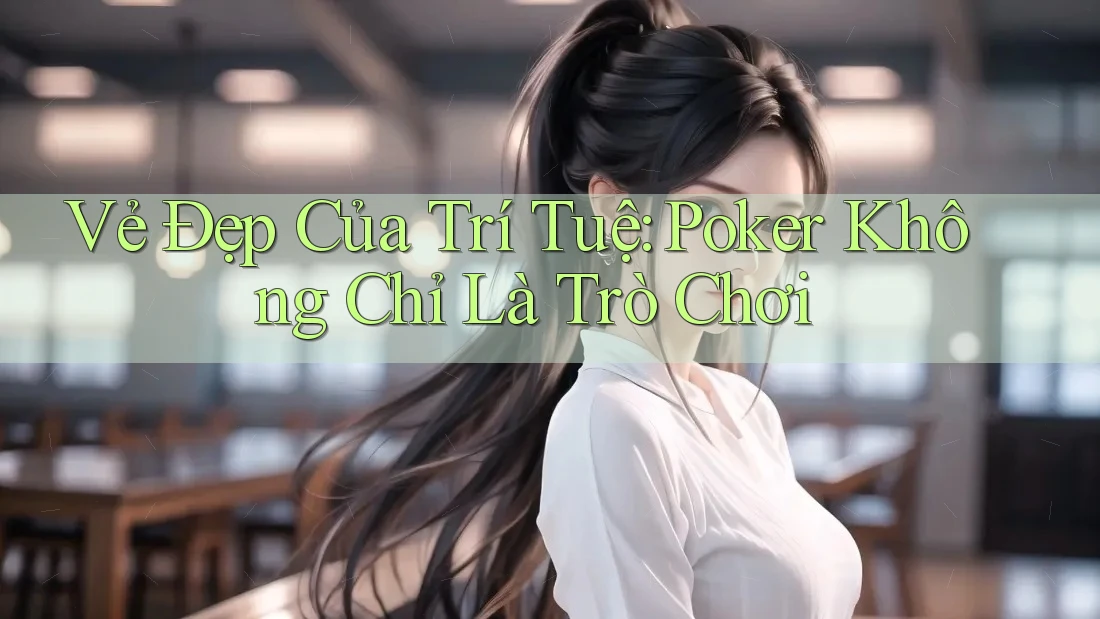 Vẻ Đẹp Của Trí Tuệ: Poker Không Chỉ Là Trò Chơi Vẻ Đẹp Của Trí Tuệ: Poker Không Chỉ Là Trò Chơi